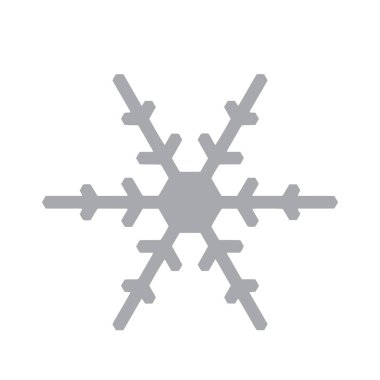 Vektör kar tanesi simgesi. Web için illüstrasyon