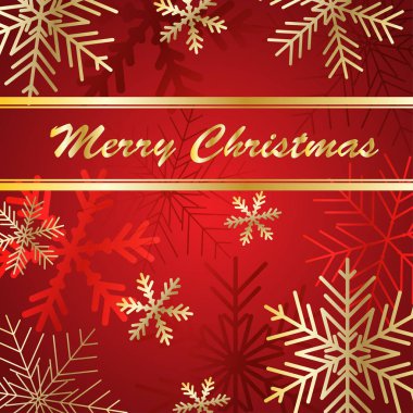 Vektör Noel kartı. Altın harfler. 