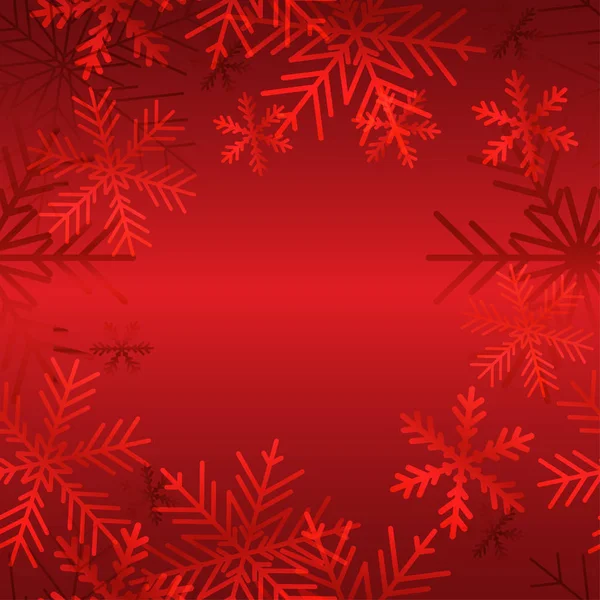 Christmas background with snowflakes — Stock Vector