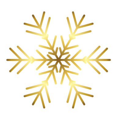 Vektör kar tanesi simgesi. Web için illüstrasyon