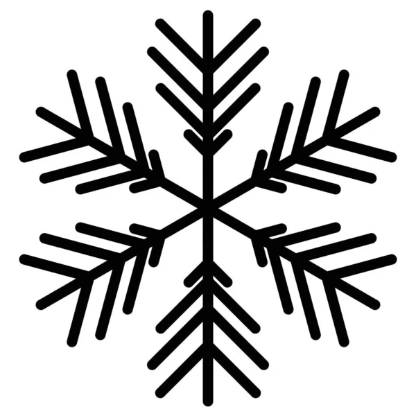 Vektor snöflingsikon. illustration för webben — Stock vektor