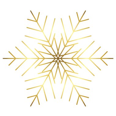 Vektör kar tanesi simgesi. Web için illüstrasyon