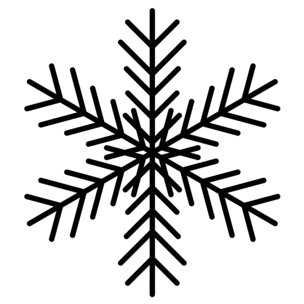 Vector copo de nieve icono. ilustración para web — Archivo Imágenes Vectoriales