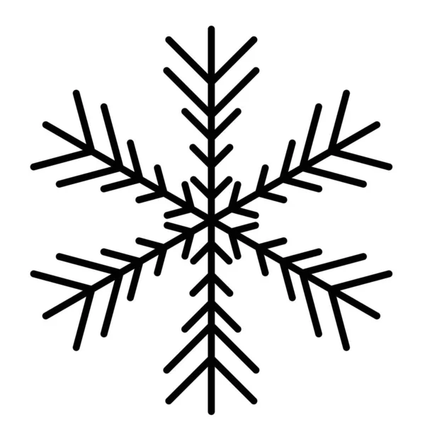 Vector copo de nieve icono. ilustración para web — Vector de stock