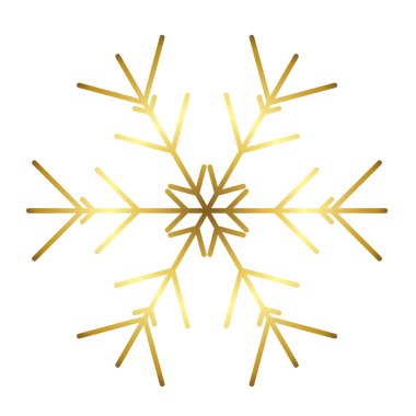 Vektör kar tanesi simgesi. Web için illüstrasyon