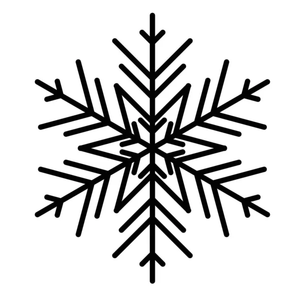 Ícone de floco de neve vetorial. ilustração para web —  Vetores de Stock