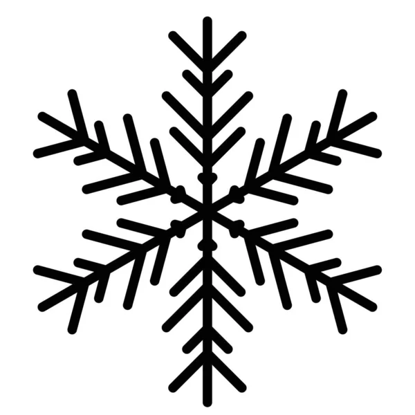 Vektor-Schneeflockensymbol. Illustration für Web — Stockvektor