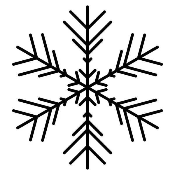 Vector copo de nieve icono. ilustración para web — Vector de stock