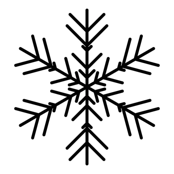 Icône vectorielle de flocon de neige. illustration pour le web — Image vectorielle