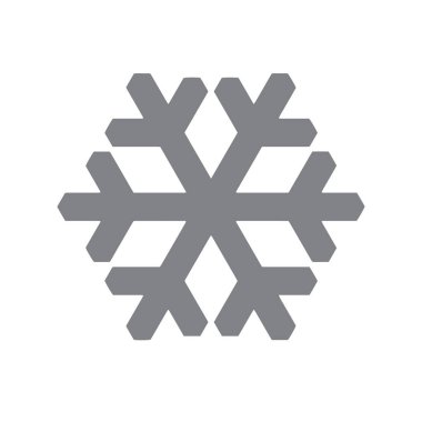 Vektör kar tanesi simgesi. Web için illüstrasyon