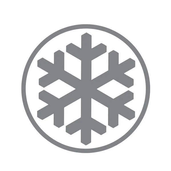Ícone de floco de neve vetorial. ilustração para web — Vetor de Stock