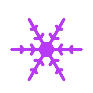 Vektör kar tanesi simgesi. Web için illüstrasyon