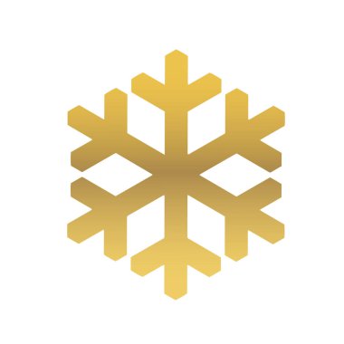 Vektör kar tanesi simgesi. Web için illüstrasyon