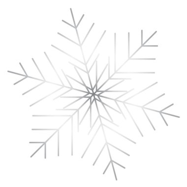 Vektör kar tanesi simgesi. Web için illüstrasyon