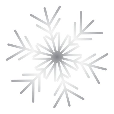 Vektör kar tanesi simgesi. Web için illüstrasyon