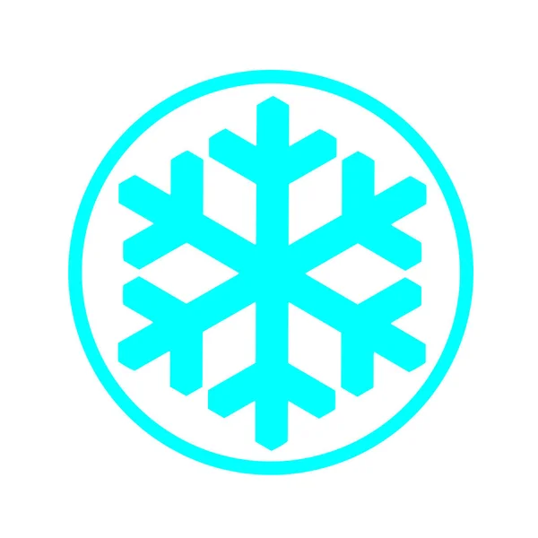 Vektor-Schneeflockensymbol. Illustration für Web — Stockvektor