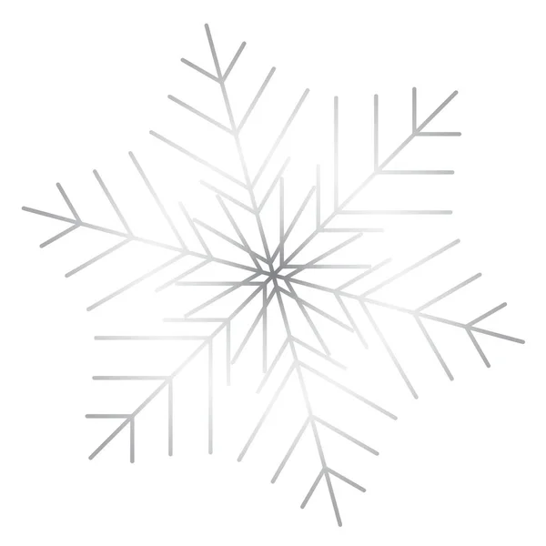 Vektor-Schneeflockensymbol. Illustration für Web — Stockvektor