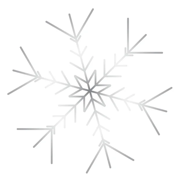 Vektor-Schneeflockensymbol. Illustration für Web — Stockvektor