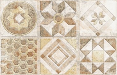 Dijital fayans tasarımı. Renkli seramik fayanslar