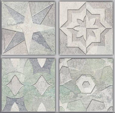 Dijital fayans tasarımı. Renkli seramik fayanslar