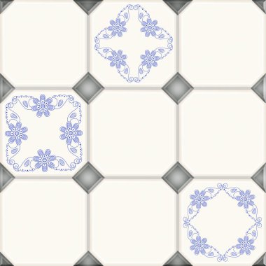 Dijital fayans tasarımı. Renkli seramik fayanslar 