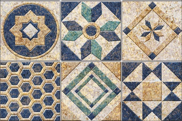 Dijital fayans tasarımı. Renkli seramik fayanslar