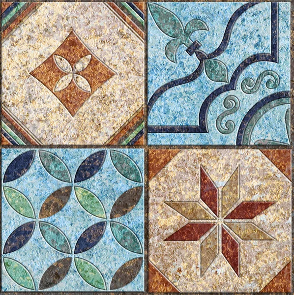 Dijital fayans tasarımı. Renkli seramik fayanslar