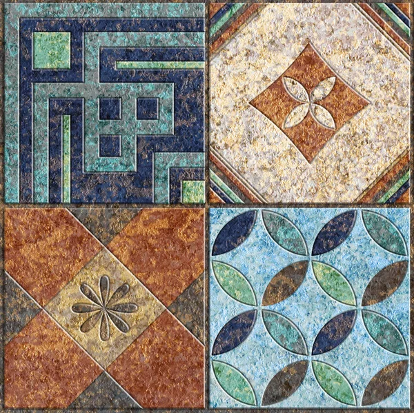 Dijital fayans tasarımı. Renkli seramik fayanslar