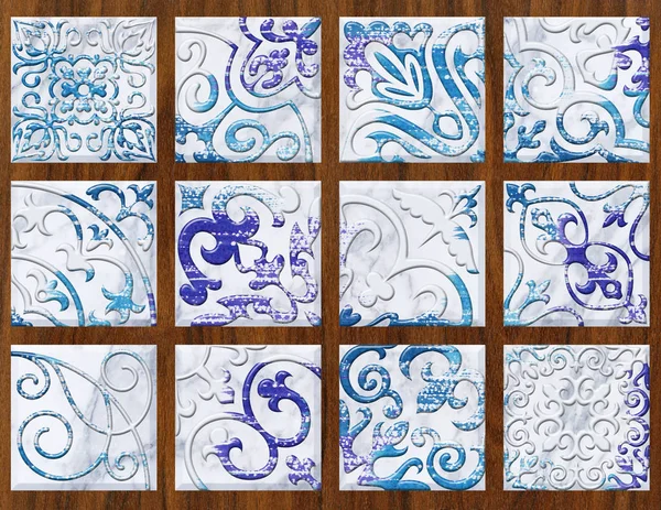 Decoración de azulejos de cerámica de colores —  Fotos de Stock