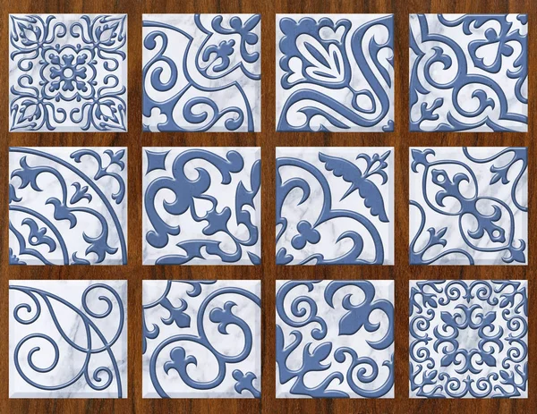 Decoración de azulejos de cerámica de colores —  Fotos de Stock