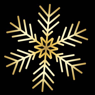 Vektör kar tanesi simgesi. Web için illüstrasyon