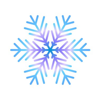 Vektör kar tanesi simgesi. Web için illüstrasyon