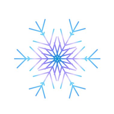 Vektör kar tanesi simgesi. Web için illüstrasyon