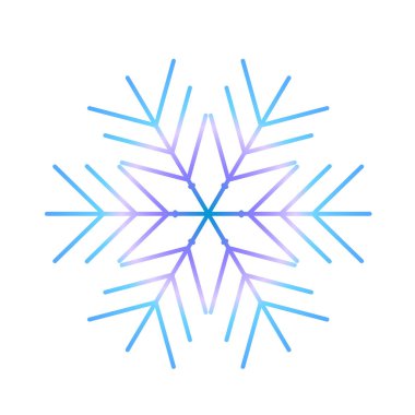 Vektör kar tanesi simgesi. Web için illüstrasyon