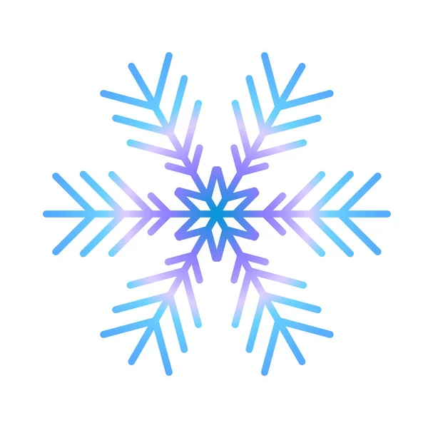 Vektor-Schneeflockensymbol. Illustration für Web — Stockvektor