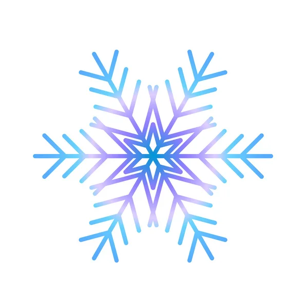 Vektor-Schneeflockensymbol. Illustration für Web — Stockvektor
