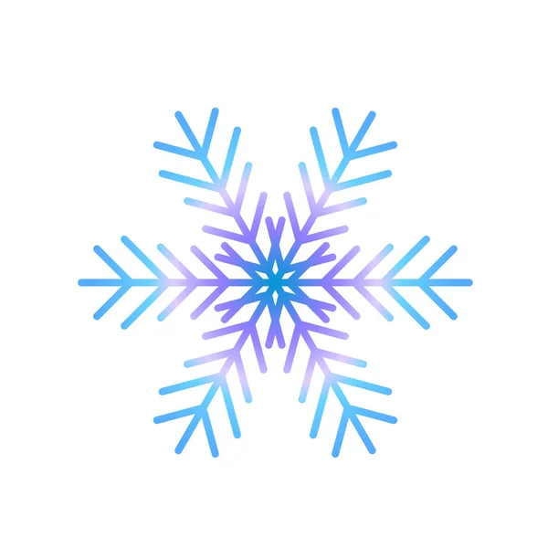 Vektor-Schneeflockensymbol. Illustration für Web — Stockvektor