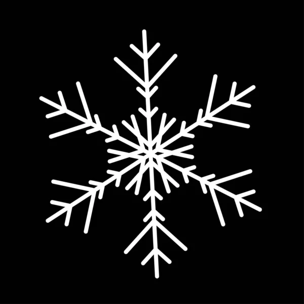 Vector copo de nieve icono. ilustración para web — Archivo Imágenes Vectoriales
