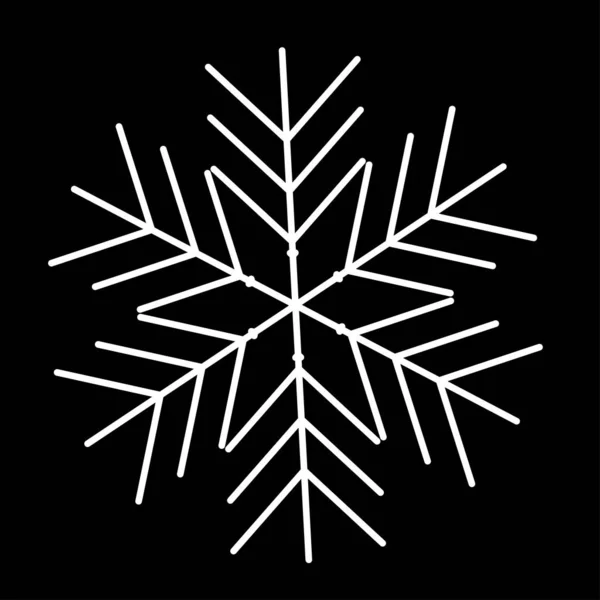 Wektor ikony płatków śniegu. Ilustracja do strony internetowej — Wektor stockowy