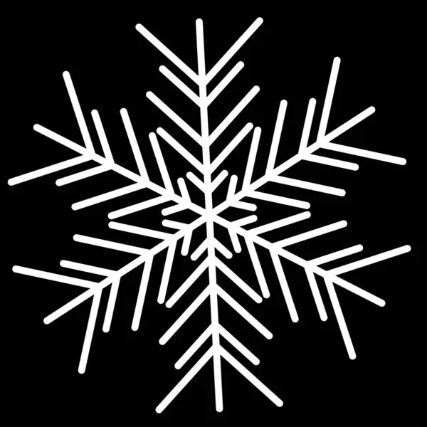 Icône vectorielle de flocon de neige. illustration pour le web — Image vectorielle