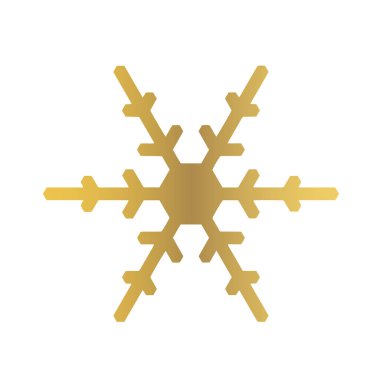 Vektör kar tanesi simgesi. Web için illüstrasyon