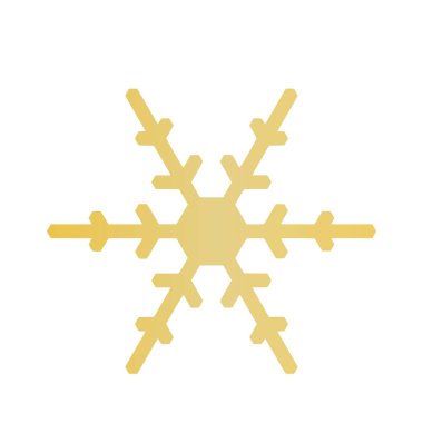 Vektör kar tanesi simgesi. Web için illüstrasyon