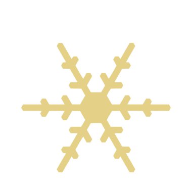 Vektör kar tanesi simgesi. Web için illüstrasyon