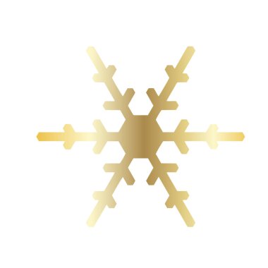 Vektör kar tanesi simgesi. Web için illüstrasyon