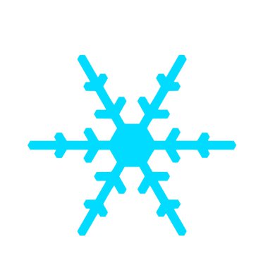 Vektör kar tanesi simgesi. Web için illüstrasyon