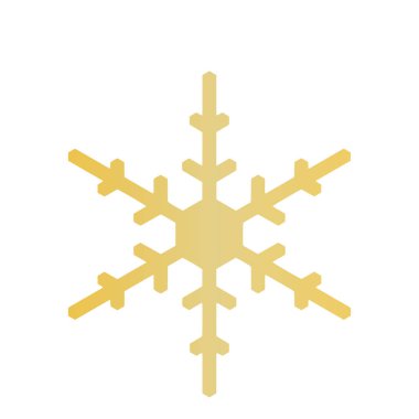 Vektör kar tanesi simgesi. Web için illüstrasyon