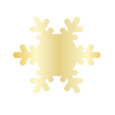 Vektör kar tanesi simgesi. Web için illüstrasyon