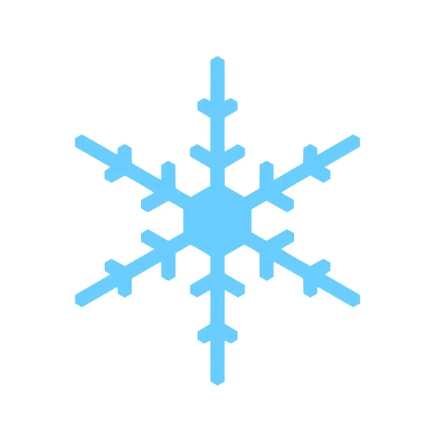 Vektor-Schneeflockensymbol. Illustration für Web — Stockvektor