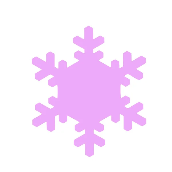 Vektor-Schneeflockensymbol. Illustration für Web — Stockvektor