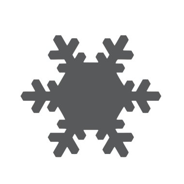 Vektör kar tanesi simgesi. Web için illüstrasyon